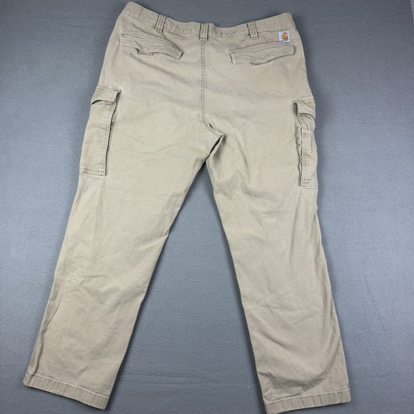 Carhartt Rugged Flex Relaxed Fit Work Pants Mens 38x30* Beige Tan BN3574-M - Picture 2 of 13